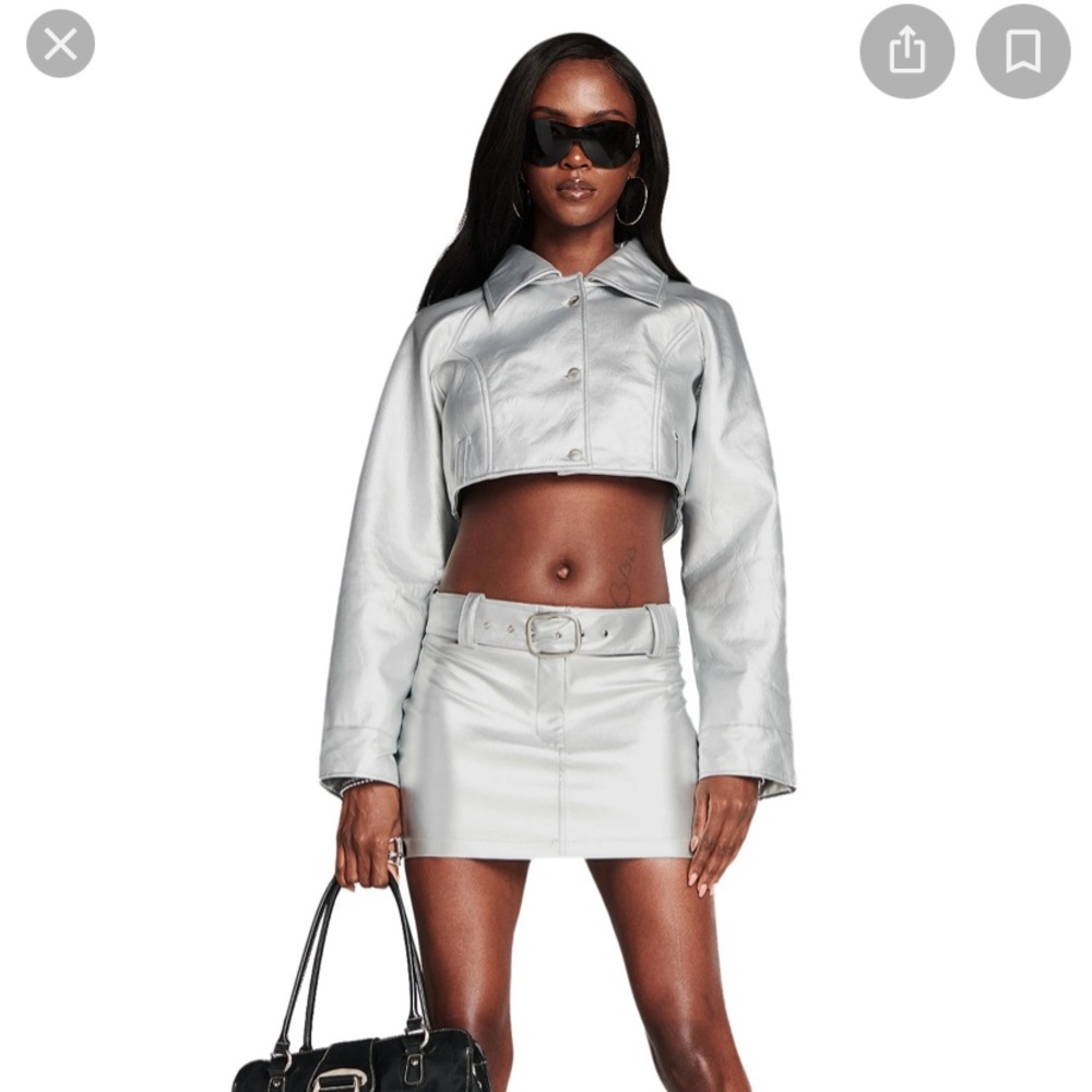 I AM GIA ALESSANDRA PU JACKET